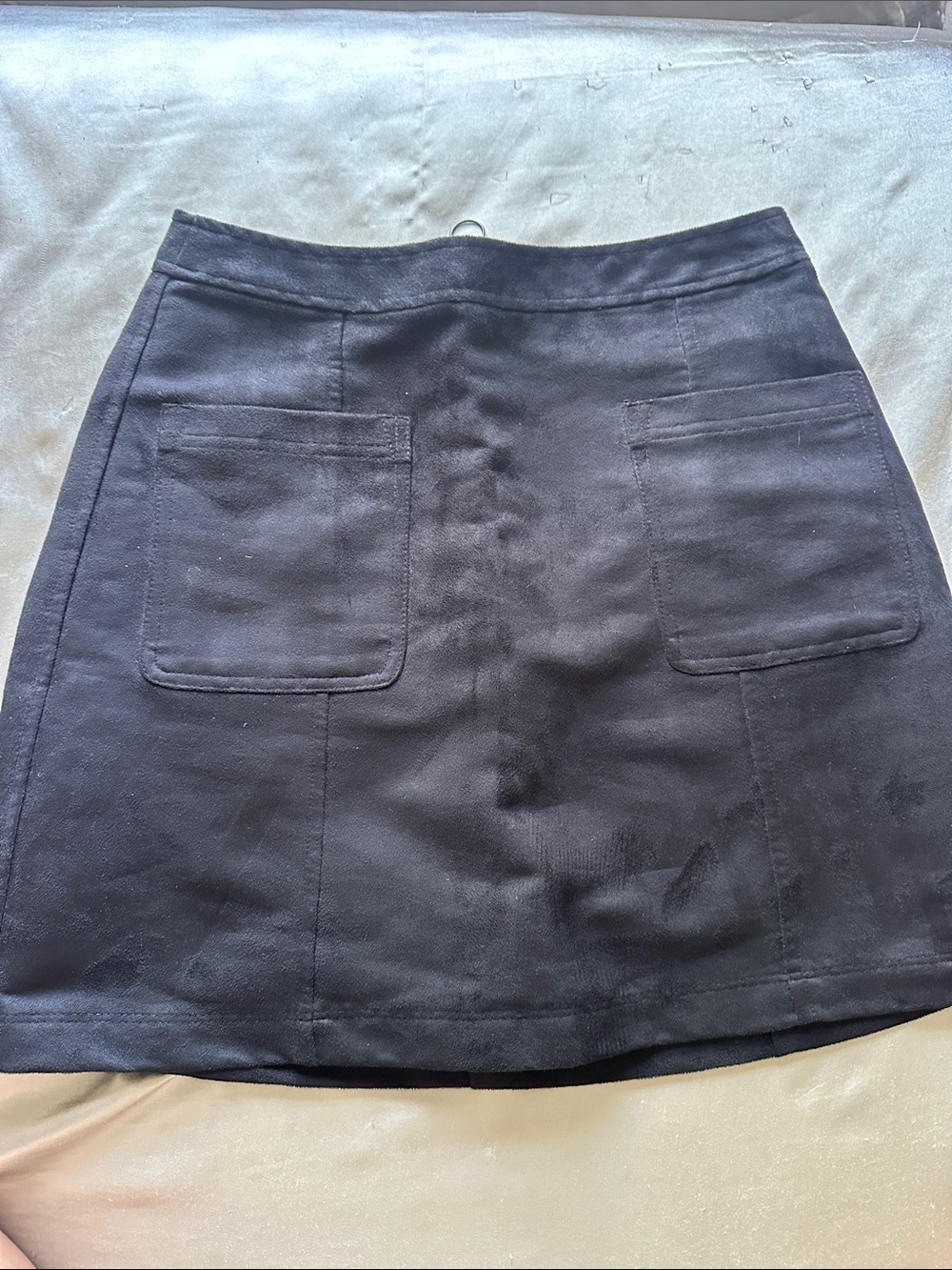 Old Navy Navy Blue** A-Line Midi Skirt with Front Patch Pockets